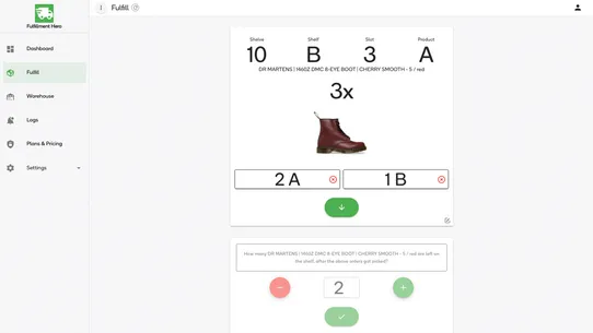 Fulfillment Hero screenshot