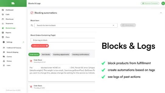 Fulfillment Hero screenshot