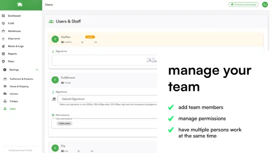 Fulfillment Hero screenshot