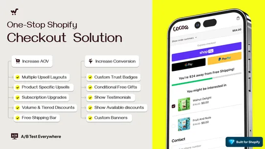 Checkout Wiz: Checkout upsells screenshot