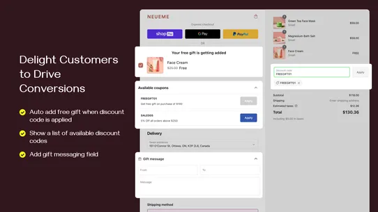 Checkout Wiz: Checkout upsells screenshot