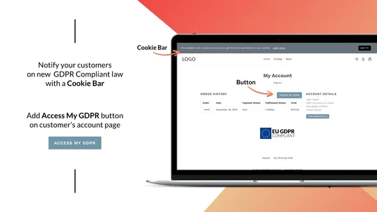 Mega GDPR Data Compliance screenshot