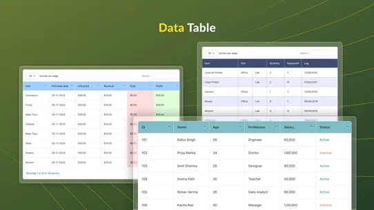 TablePress ‑ Data Tables screenshot