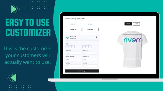 Riverr ‑ Product Customizer screenshot
