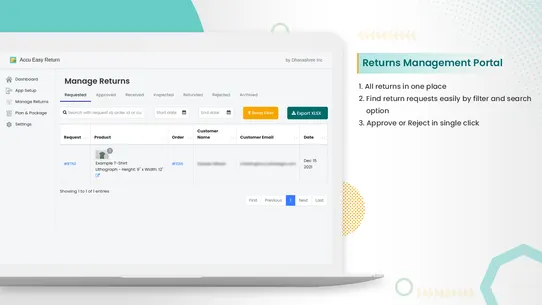 Accu Easy Return screenshot