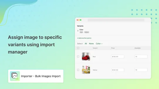 Importer ‑ Bulk Images Import screenshot