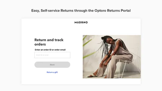 Optoro Returns &amp; Exchanges screenshot