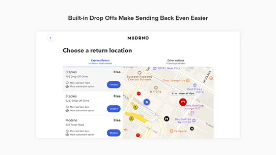 Optoro Returns &amp; Exchanges screenshot