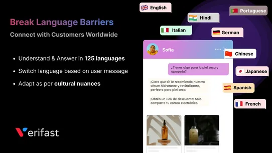 Verifast AI Chatbot +Sales Bot screenshot