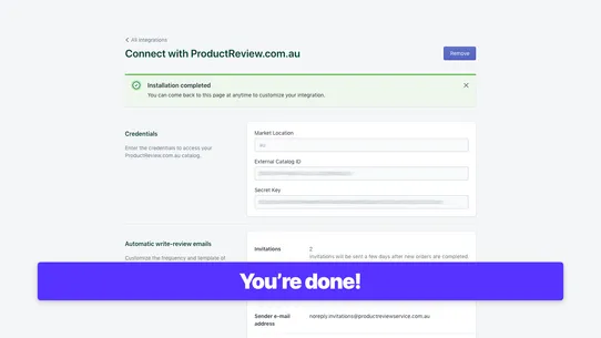 ProductReview.com.au Connect screenshot