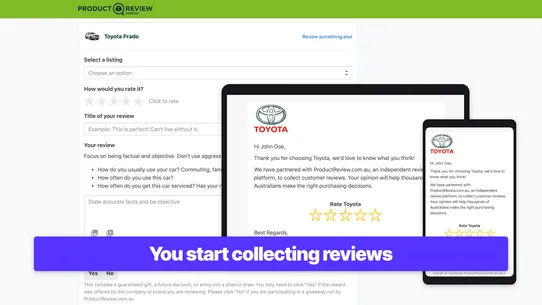 ProductReview.com.au Connect screenshot