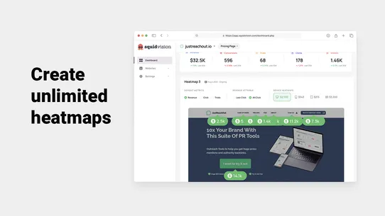 SquidVision Revenue Heatmaps screenshot