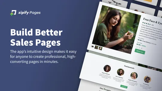Zipify Landing Page Builder screenshot