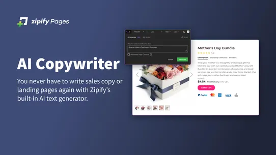 Zipify Landing Page Builder screenshot