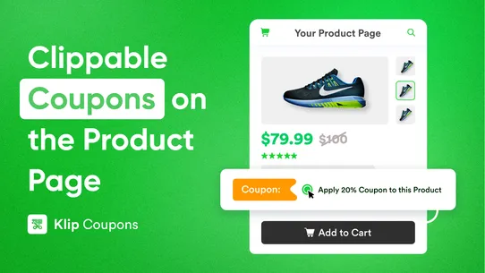 Klip: Product Page Coupons screenshot