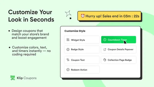 Klip Coupons: Product Discount screenshot