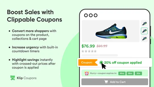 Klip Coupons: Product Discount screenshot