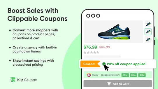 Klip Coupons: Product Discount screenshot