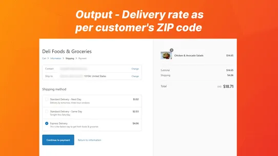 ShipFee ‑ Delivery rate screenshot