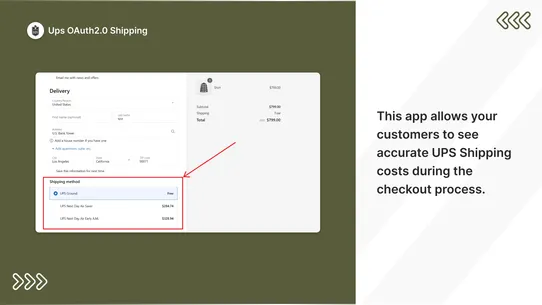 Dimensional Shipping Ups Auth screenshot