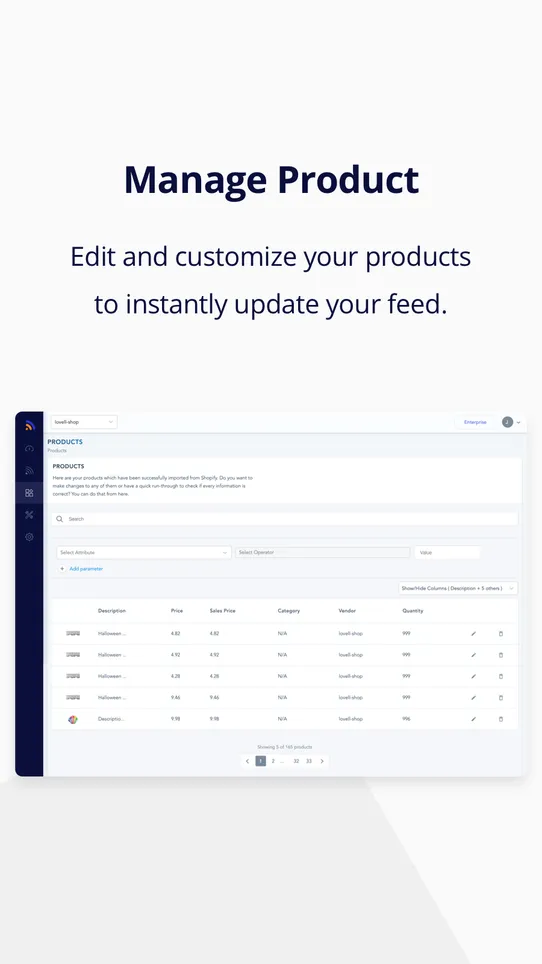 FG ‑ Product Feed Generator screenshot