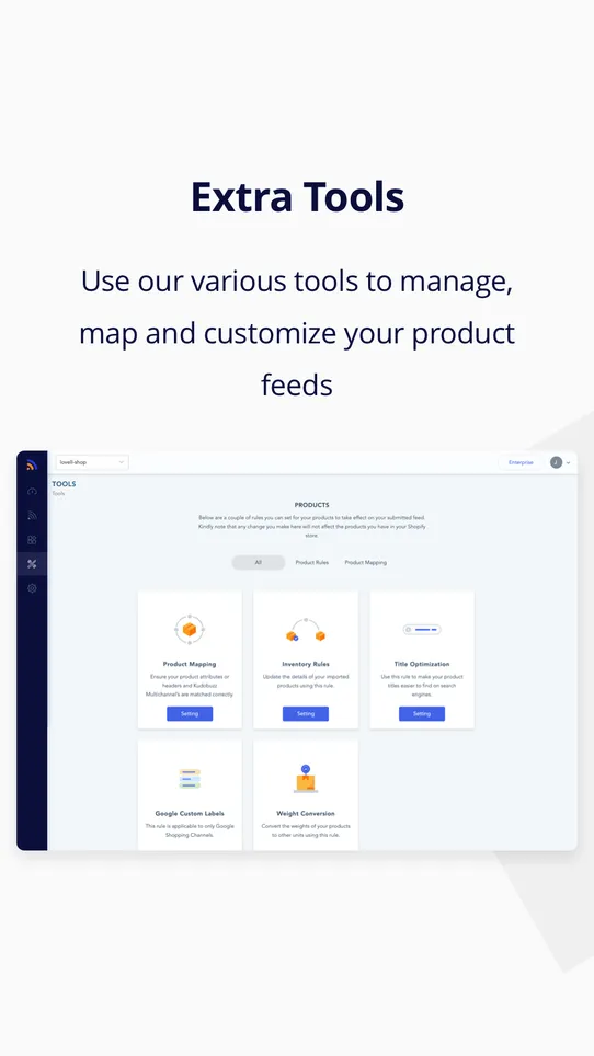 FG ‑ Product Feed Generator screenshot