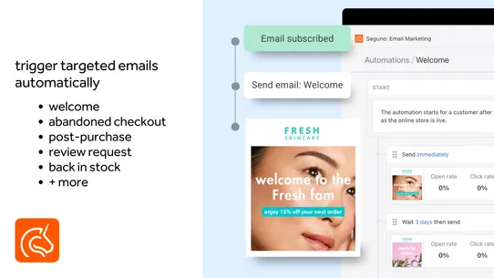 Seguno Email Marketing screenshot