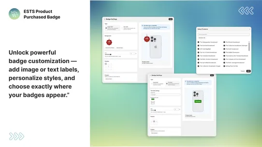 Ests Product Purchased Badge screenshot