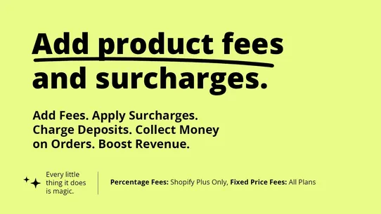 Magical Product Fees screenshot