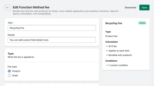 Magical Fees &amp; Surcharges screenshot