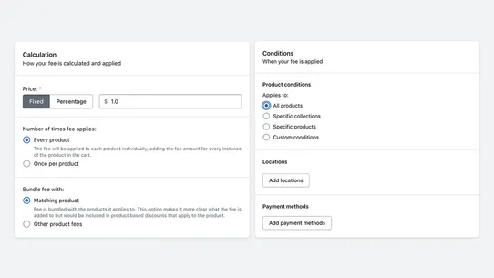 Magical Fees &amp; Surcharges screenshot