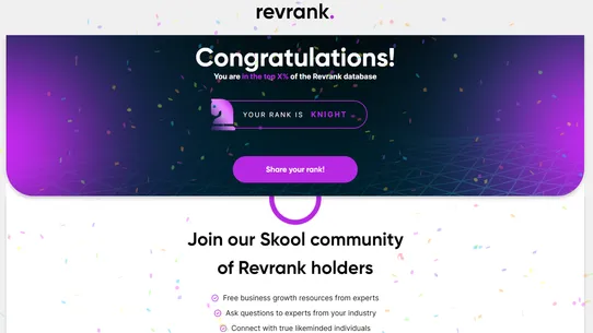 RevRank App screenshot