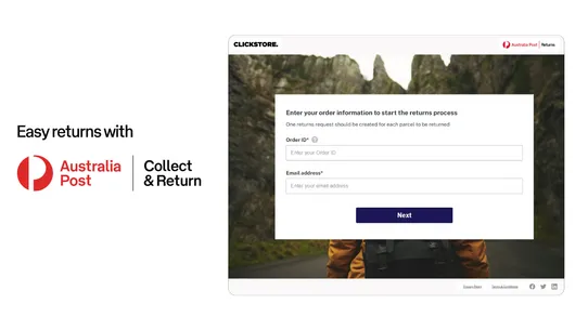 Returns Plus ‑ Australia Post screenshot