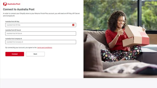 Returns Plus ‑ Australia Post screenshot