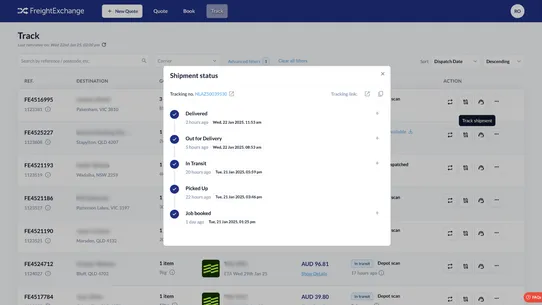 FEX: FreightExchange Platform screenshot