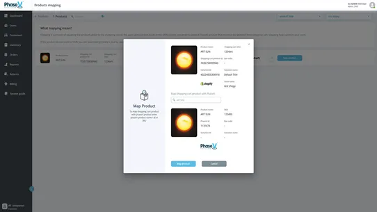 Phase V Fulfillment screenshot