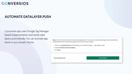 Conversios ServerSide Tracking screenshot