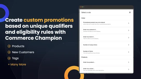 CommerceChamp Upsells &amp; Promos screenshot