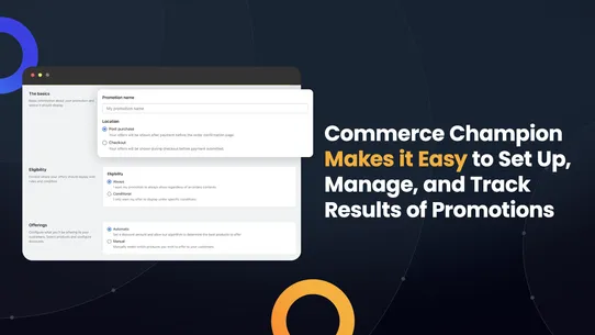 CommerceChamp Upsells &amp; Promos screenshot