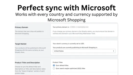 Microsoft Shopping Feed screenshot