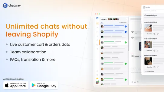 Chatway Live Chat &amp; WhatsApp screenshot