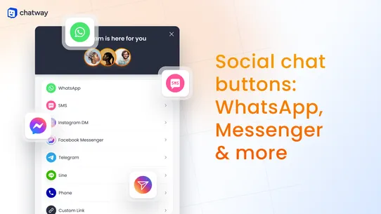 Chatway Live Chat &amp; WhatsApp screenshot