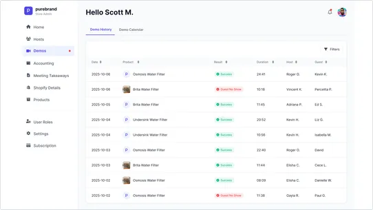 Purebrand  App screenshot
