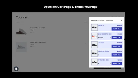 Fast Checkout Cart Upsell+Gift screenshot