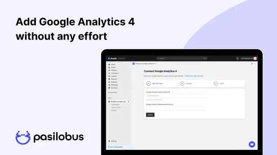 Pasilobus Google Analytics 4 screenshot