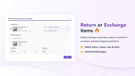RPro ‑ Returns &amp; Exchanges screenshot