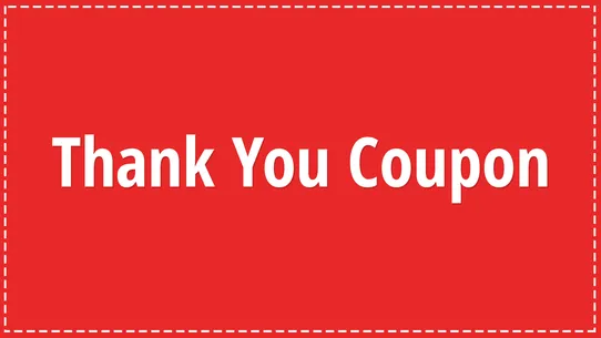 Thank You Coupon screenshot