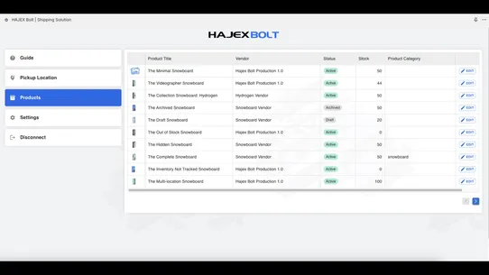 Shipping Integrations by HAJEX screenshot