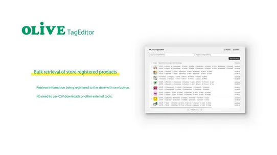 OLIVE: TagEditor screenshot