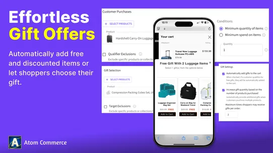 Atom: Gift &amp; Volume Discounts screenshot